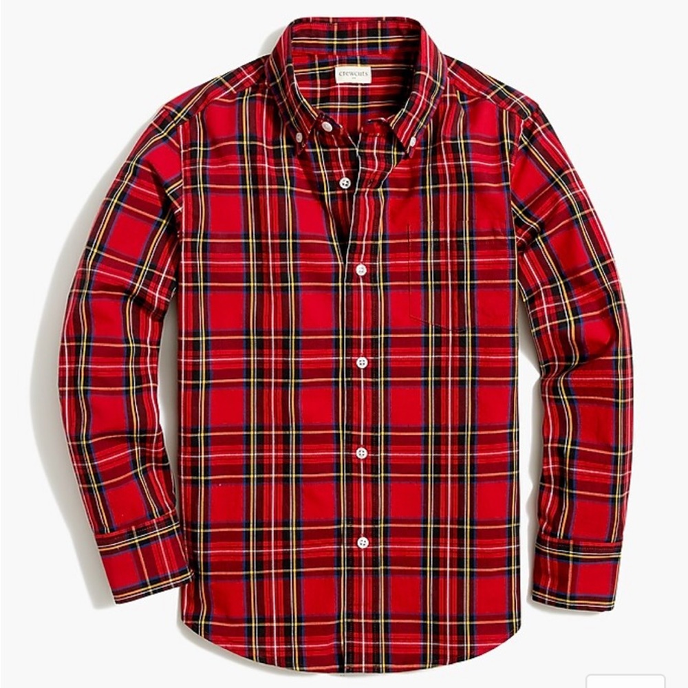 Kids’ J. Crew Crewcuts tartan plaid button-down shirt, sz 10